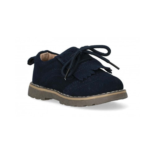 BUBBLE KIDS mocassino bimbo in camoscio blu