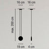 Lampada a sospensione Vibia Cosmos 1 luce Dimm.