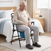 Sedia WC Pieghevole con Vaso Removibile per Anziani e Disabili 136 kg