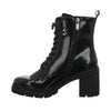MARCO TOZZI Tronchetto donna con tacco stringato in vernice nera 2-25284-43 018