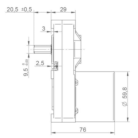 Motoriduttore brushless 24V IPC GMF420D901 stufe a pellet 14702156