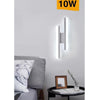 Applique Parete Moderno 10w Lumetto Abat Jour Bianca Luce 6500k 4000k 3000k E87b