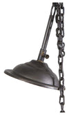 Biscottini Biscottini Lampadario Sospensione Industrial 49x31 Ferro Nero Anticato non