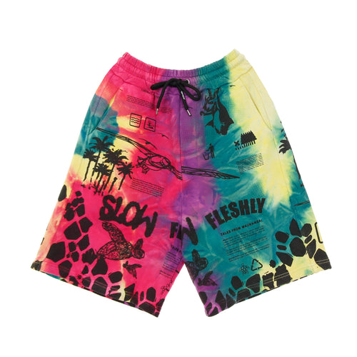 MAUNA-KEA Pantalone Corto Tuta Uomo Multicolor Manifesto Basket Multicolor da uomo