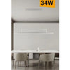 Lampadario Led 34w A Sospensione Lineare Orizzontale Luce 3000k 6500k 4000k B66-b