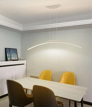 Lampadario Da Soffitto A Sospensione Led 16w Curvato Luce 3000k 6500k 4000k B68-b