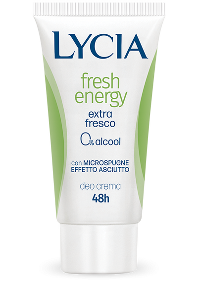 Lycia Fresh Energy crema deodorante 48h Aloe e Bergamotto 30ml
