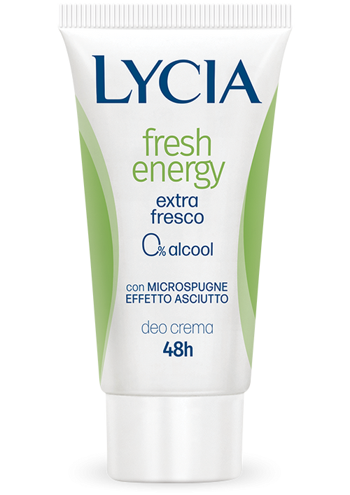 Lycia Fresh Energy crema deodorante 48h Aloe e Bergamotto 30ml