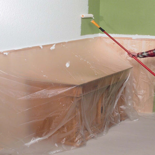 Telo copritutto in pvc 270cm x 16mt con nastro adesivo