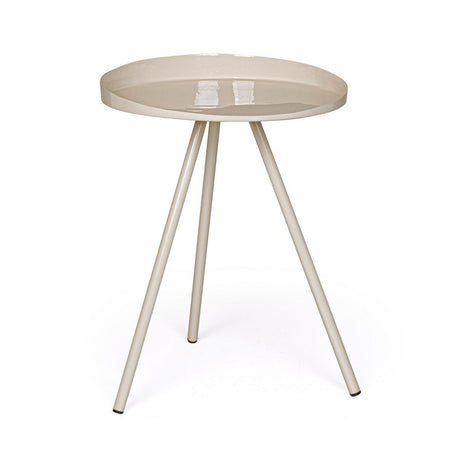 Tavolino "Anchita" struttura in acciaio con finitura a smalto per arredamento