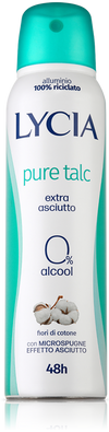 Lycia Pure Talc spray 48h extra asciutto Talco e Fiori di cotone 150ml