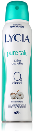 Lycia Pure Talc spray 48h extra asciutto Talco e Fiori di cotone 150ml