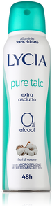 Lycia Pure Talc spray 48h extra asciutto Talco e Fiori di cotone 150ml