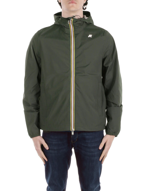 K-Way Giacconi Green black da uomo