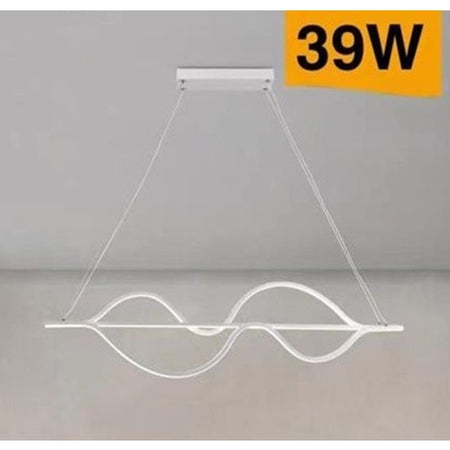Lampadario Led A Sospensione 39 Watt Moderno Onde Luce 6500k 4000k 3000k B64-b