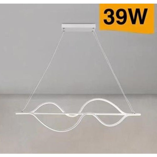 Lampadario Led A Sospensione 39 Watt Moderno Onde Luce 6500k 4000k 3000k B64-b