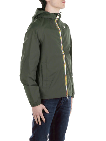 K-Way Giacconi Green black da uomo