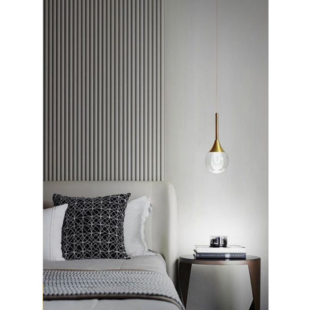 Lampadario Moderno Led 5w Globo Lampada Dorata Pendente Luce 3000k 4000k 6500k Lp-41