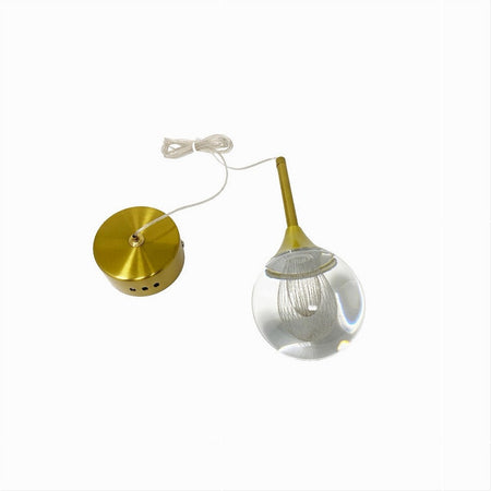 Lampadario Moderno Led 5w Globo Lampada Dorata Pendente Luce 3000k 4000k 6500k Lp-41