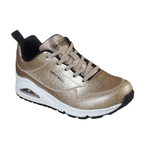 SKECHERS UNO DIAMOND SHATTER Sneakers donna champagne 155002/CHMP