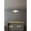 Lampadario Led A Sospensione Moderno 11w 880lm Bianco Nero Luce Calda Ip20 Lp-64