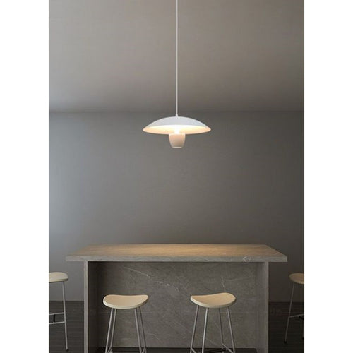 Lampadario Led A Sospensione Moderno 11w 880lm Bianco Nero Luce Calda Ip20 Lp-64