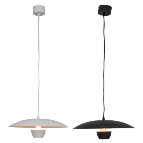 Lampadario Led A Sospensione Moderno 11w 880lm Bianco Nero Luce Calda Ip20 Lp-64