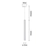 Faretto Led A Sospensione 3 W Cilindro Per Binario Track Monofase Lampada Lp-80