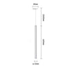 Lampada Led A Sospensione 3w Cilindro Per Binario Track Monofase Proiettore Lp-79