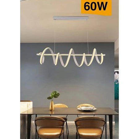 Lampadario Moderno Pendente 60 W Barra Luce 3000k 4000k 6000k Doppio Led A68-b