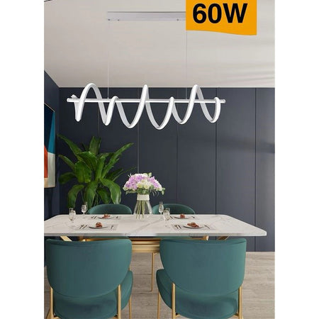 Lampadario Moderno Pendente 60 W Barra Luce 3000k 4000k 6000k Doppio Led A68-b