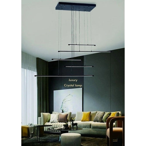 Lampadario A Sospensione 38w A Led Design Minimal 3 Colorazione Di Luce Lp-43-3c