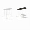 Lampadario A Sospensione 38w A Led Design Minimal 3 Colorazione Di Luce Lp-43-3c