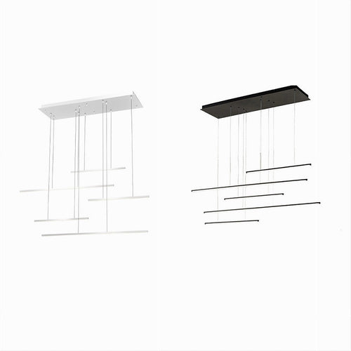 Lampadario A Sospensione 38w A Led Design Minimal 3 Colorazione Di Luce Lp-43-3c