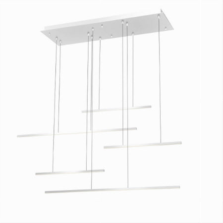 Lampadario A Sospensione 38w A Led Design Minimal 3 Colorazione Di Luce Lp-43-3c