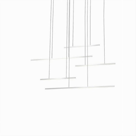 Lampadario A Sospensione 38w A Led Design Minimal 3 Colorazione Di Luce Lp-43-3c