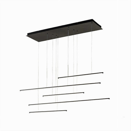 Lampadario A Sospensione 38w A Led Design Minimal 3 Colorazione Di Luce Lp-43-3c