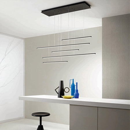 Lampadario A Sospensione 38w A Led Design Minimal 3 Colorazione Di Luce Lp-43-3c