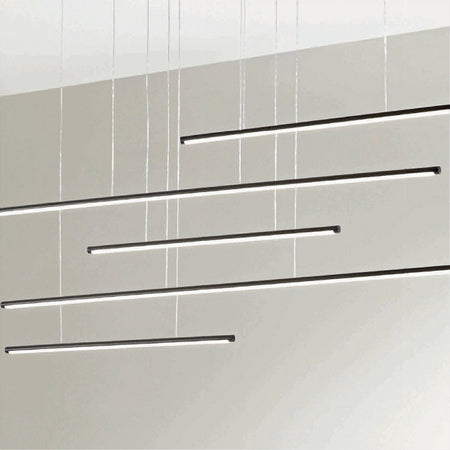 Lampadario A Sospensione 38w A Led Design Minimal 3 Colorazione Di Luce Lp-43-3c