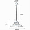 Lampadario A Sospensione Industriale E27 Lampada Pendente Vintage Retrò Lp-88