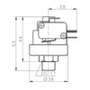 Pressostato acqua regolabile 1,5 - 4 bar XP200A stufe a pellet 14707010