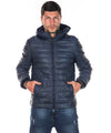 Rio - Piumino Uomo Blu in vera pelle