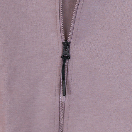 Nike Felpa Leggera Cappuccio Zip Donna W Sportswear Millenium Essential Fleece Full-zip Hoodie Purple Smoke/white da donna