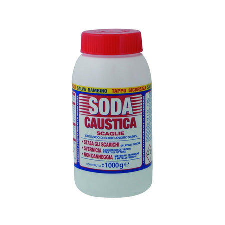 Soda caustica a scaglie 1kg disgorgante sverniciante ottimo per stasare