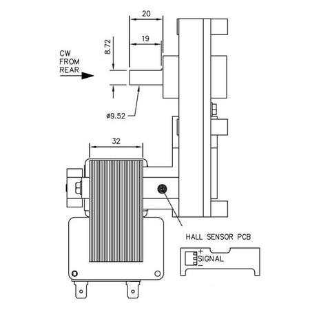 Motoriduttore Mellor FB1349 stufe a pellet 14702029