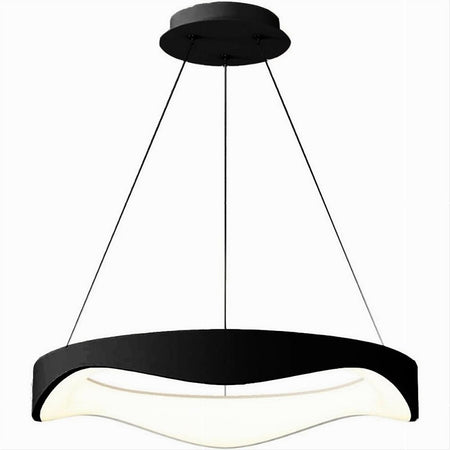 Lampadario A Sospensione Led Onda 38w Ultra Moderna 3 Colorazioni Di Luce A67-3c
