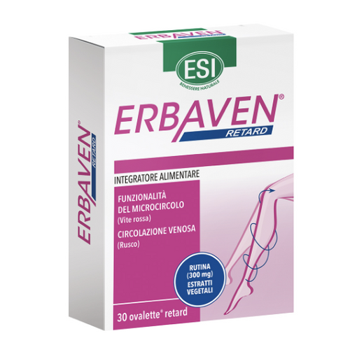 Esi Erbaven Retard drenante per gambe gonfie e pesanti 30 ovalette