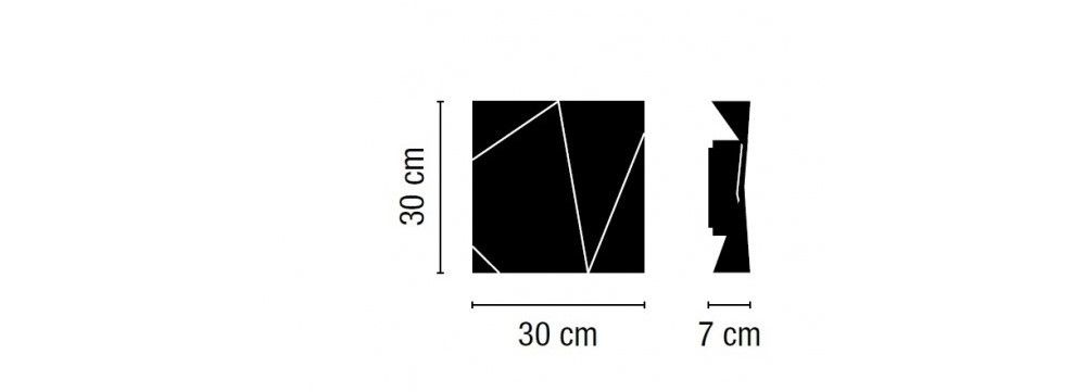 Lampada da parete da esterno Vibia Origami