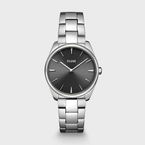 Cluse - Orologio Féroce Petite Steel Dark Grey, Silver Colour