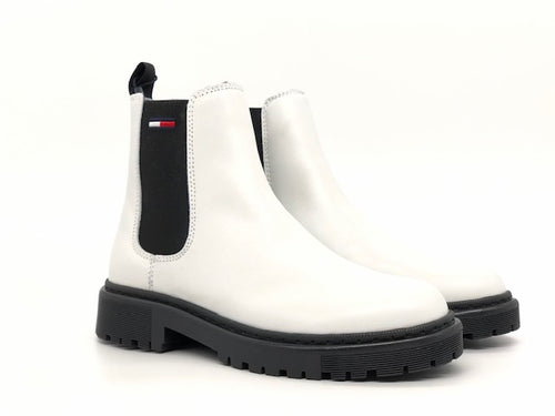TOMMY HILFIGHER Stivaletto Beatles donna Chelsea Boot bianco